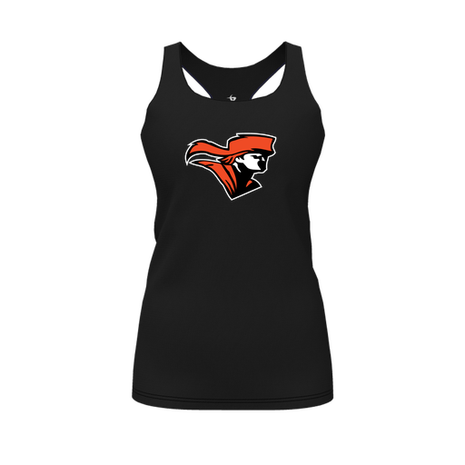 [FT0TRBBK-FYS-LOGO2] Decker Racerback Tank Top (Female Youth S, Black, Logo 2)