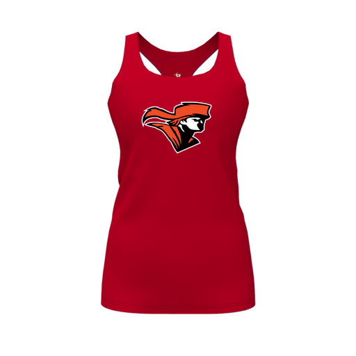 [FT0TRBRD-FYS-LOGO2] Decker Racerback Tank Top (Female Youth S, Red, Logo 2)