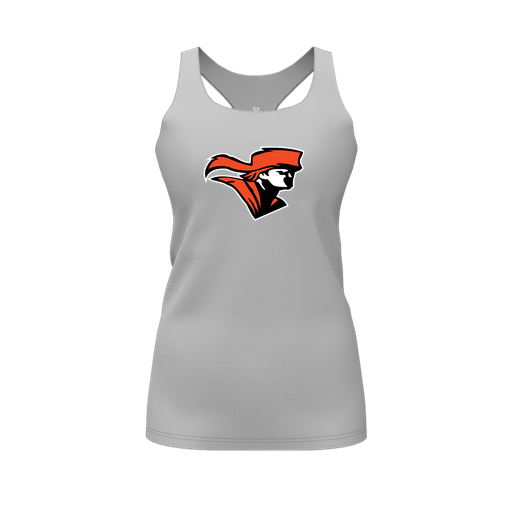 [FT0TRBGY-FYS-LOGO2] Decker Racerback Tank Top (Female Youth S, Gray, Logo 2)