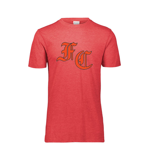 [FTSCUBRD-AS-LOGO1] Decker Men's Tri-Blend T-Shirt - Short Sleeve (Adult S, Red, Logo 1)