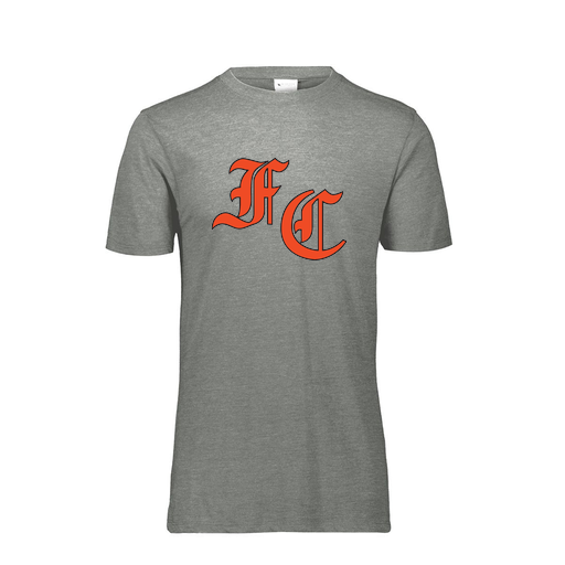 [FTSCUBGY-YS-LOGO1] Decker Youth Tri-Blend T-Shirt - Short Sleeve (Youth S, Gray, Logo 1)