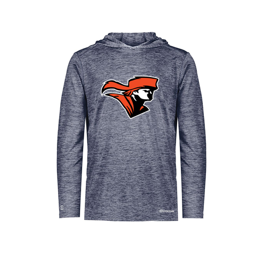 [FOLHCGNV-AS-LOGO2] Decker Men's Charge Hoodie (Adult S, Navy, Logo 2)