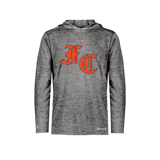 [FOLHCGBK-YS-LOGO1] Decker Youth Charge Hoodie (Youth S, Black, Logo 1)