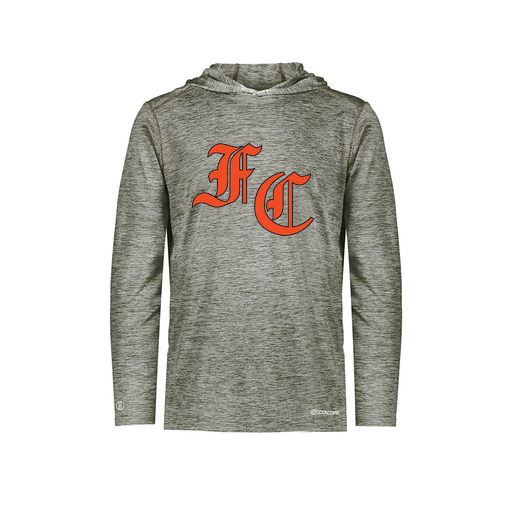 [FOLHCGGY-YS-LOGO1] Decker Youth Charge Hoodie (Youth S, Gray, Logo 1)