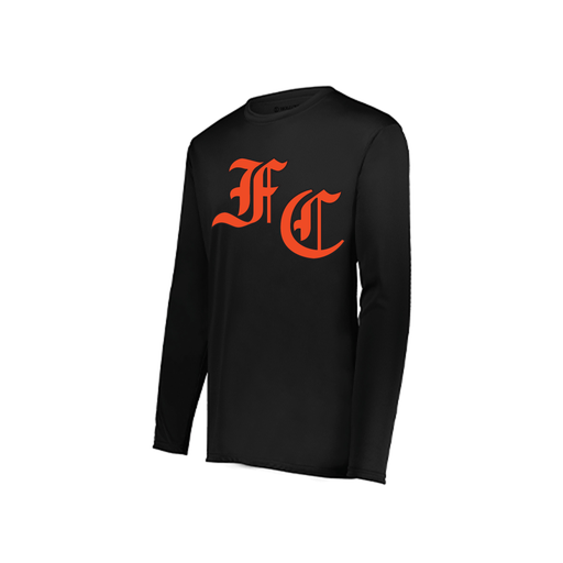 [222822.080.XS-LOGO1] Men's LS Smooth Sport Shirt (Adult XS, Black, Logo 1)