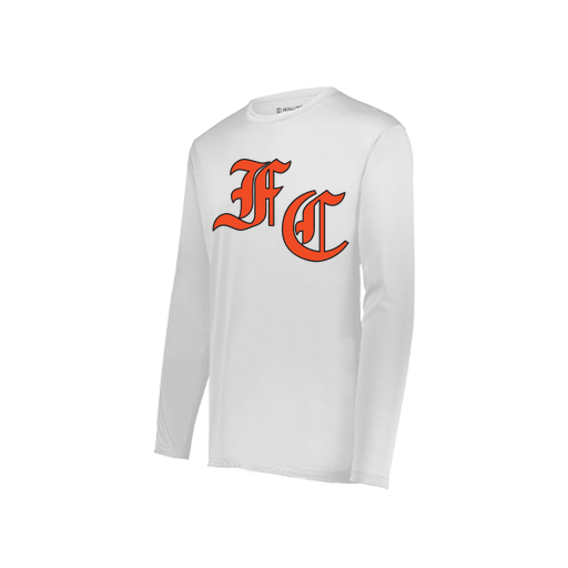 [222822.005.XS-LOGO1] Men's LS Smooth Sport Shirt (Adult XS, White, Logo 1)