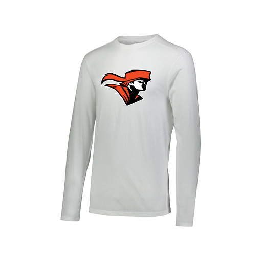 [FTLCUBWH-AXS-LOGO2] Decker Men's Tri-Blend T-Shirt - Long Sleeve (Adult XS, White, Logo 2)